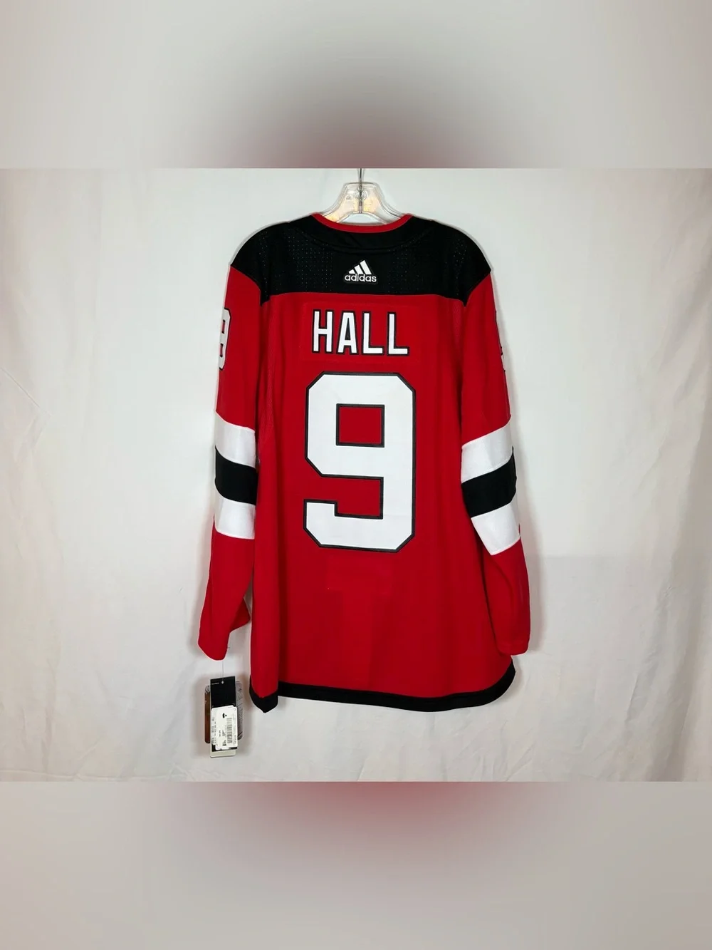 Adidas New Jersey Devils #9 Hall Red Home Hockey Jersey Size 46